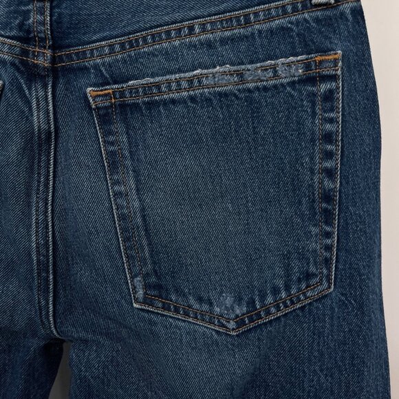 Etica Rhea Mid Rise Straight Leg Jeans Size 25 Dark Wash Cotton Blend Denim - Picture 5 of 13